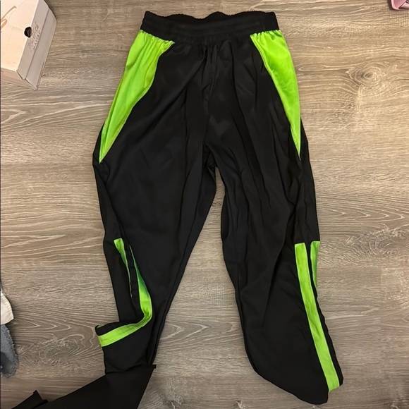 Weissman Neon Green and Black Kids Dance Costume - Picture 2 of 5